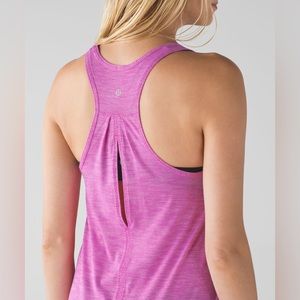 Lululemon Salute the Sun Singlet II Heathered Pink Paradise
